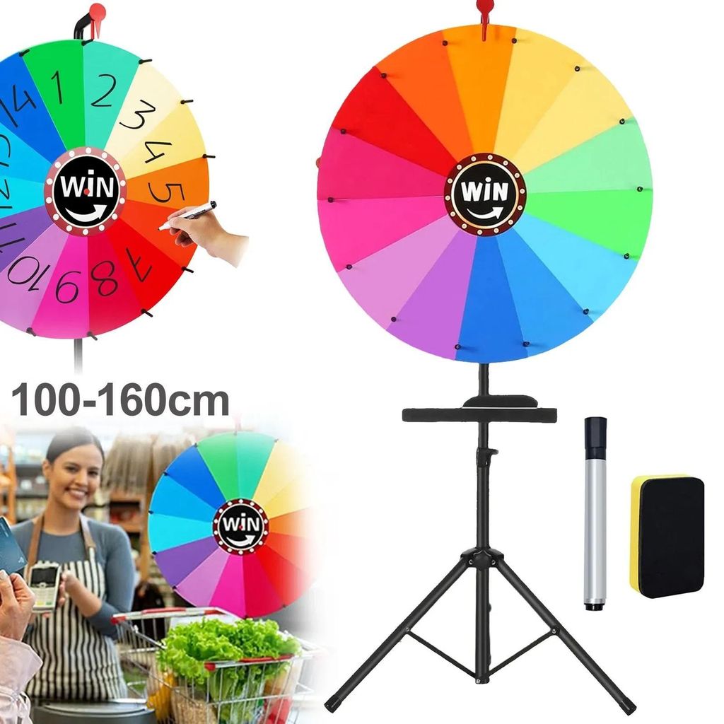 Jeu de la roue de la fortune réglable en hauteur, jouets Image du produit 