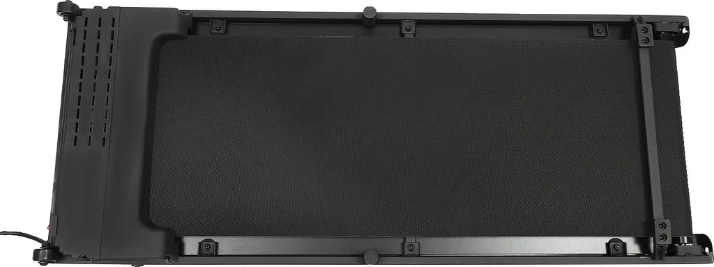 Tapis de marche motorisé silencieux noir pour appartement avec télécommande