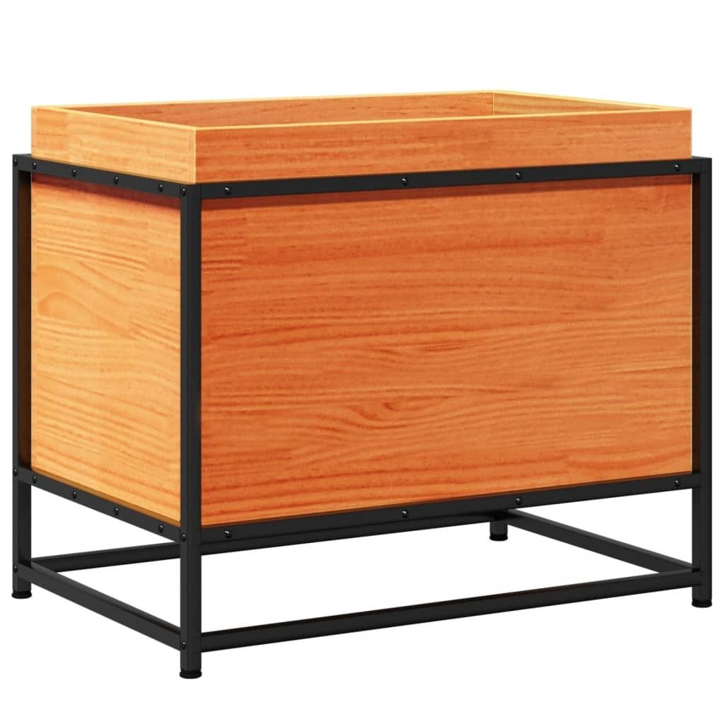 vidaXL Pflanzkübel Wachsbraun 60x40x50 cm Massivholz Kiefer