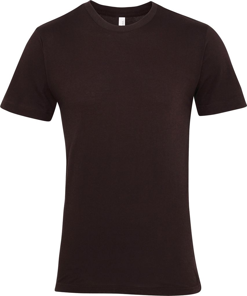 Bella + Canvas - T-Shirt Rundhalsausschnitt für Herren/Damen Uni RW8499 (XS) (Braun)