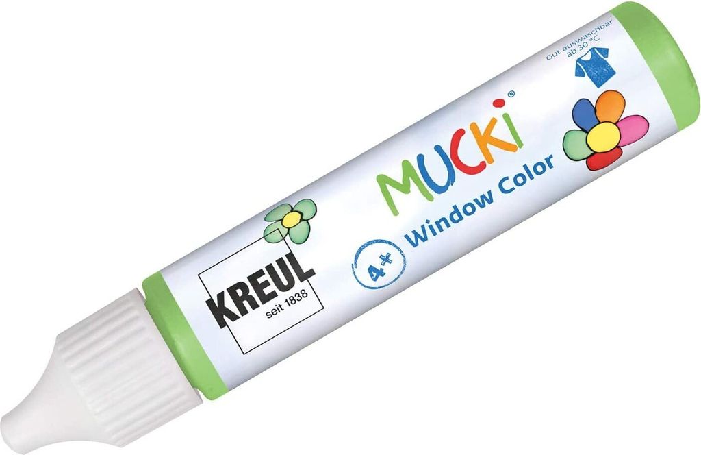 KREUL Window Color Pen "MUCKI" hellgrün 29 ml Produktbild 