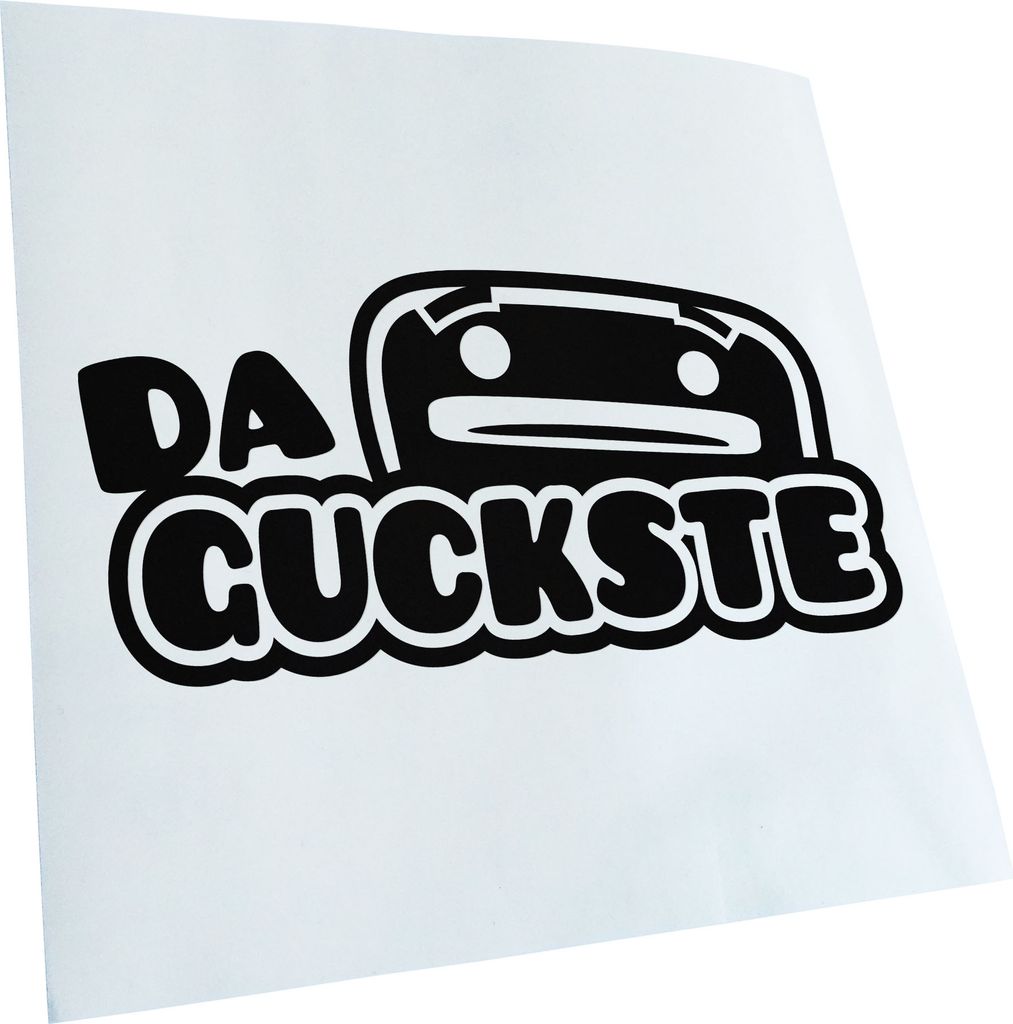 Kiwistar - Autoaufkleber - Da guckste Heckscheibenaufkleber - Aufkleber für Auto Kfz Fahrrad, LKW, Truck Mofa