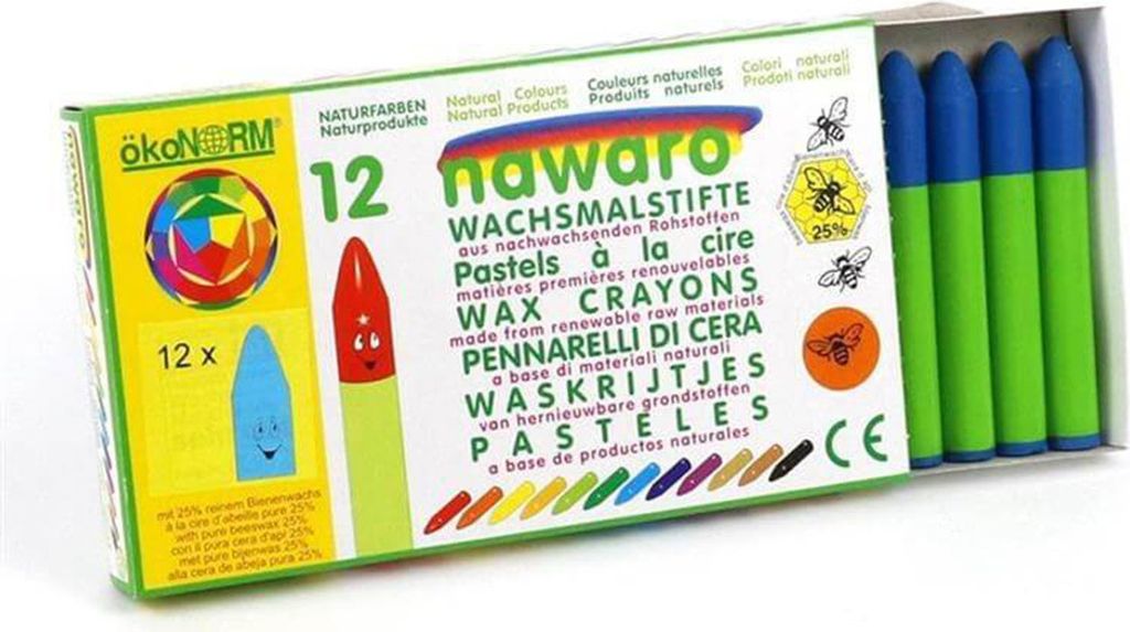ökoNorm Wachskreide nawaro 12 Stück - mehrere Farben : hellblau Farbe: hellblau