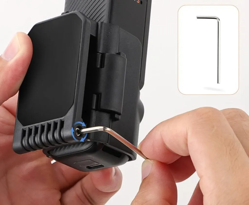 Staffa Magnetica DJI Pocket 3 Blu - Base Regolabile Quick Release - 12