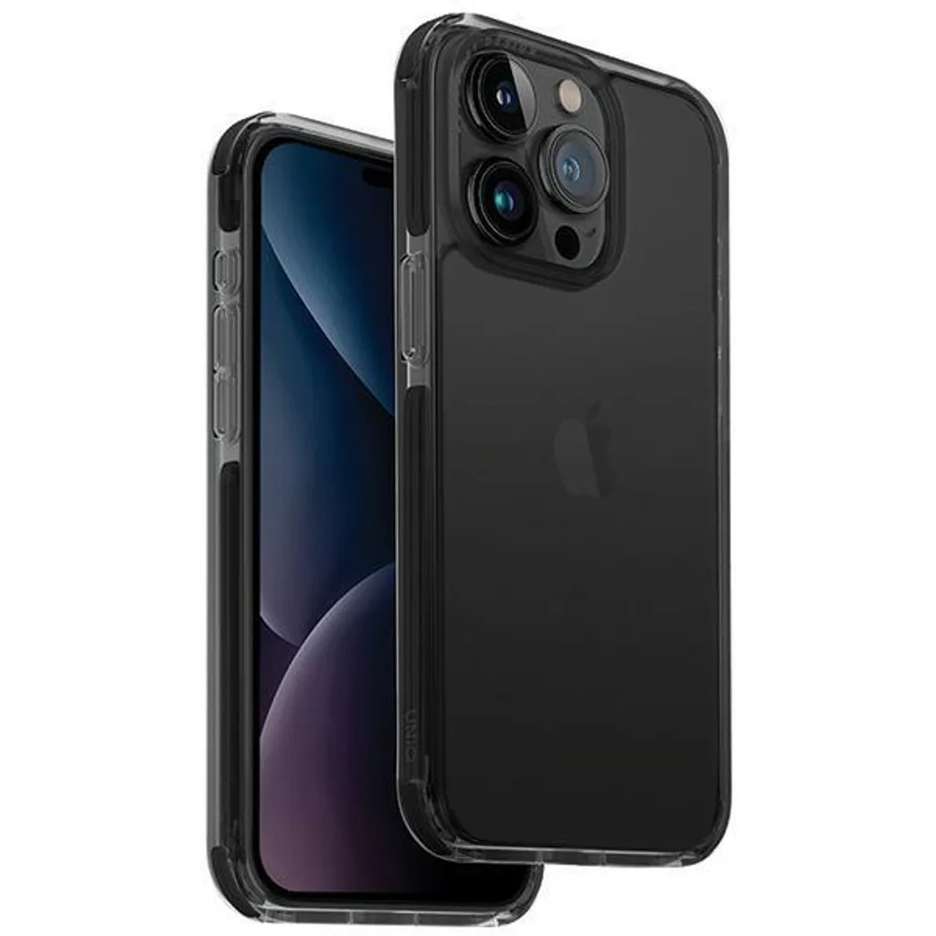 Uniq Combat iPhone 15 Pro Case Black Carbon | MagClick & Shockproof