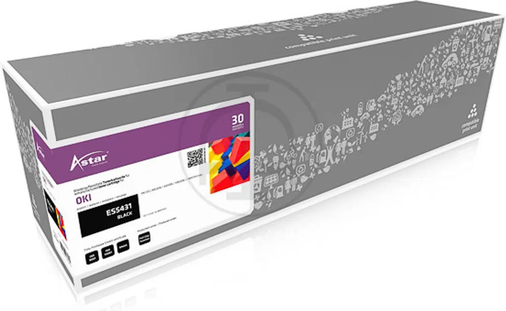 Cartouche de Toner Laser Noir pour OKI ES5431 44973512 Haute Capacité