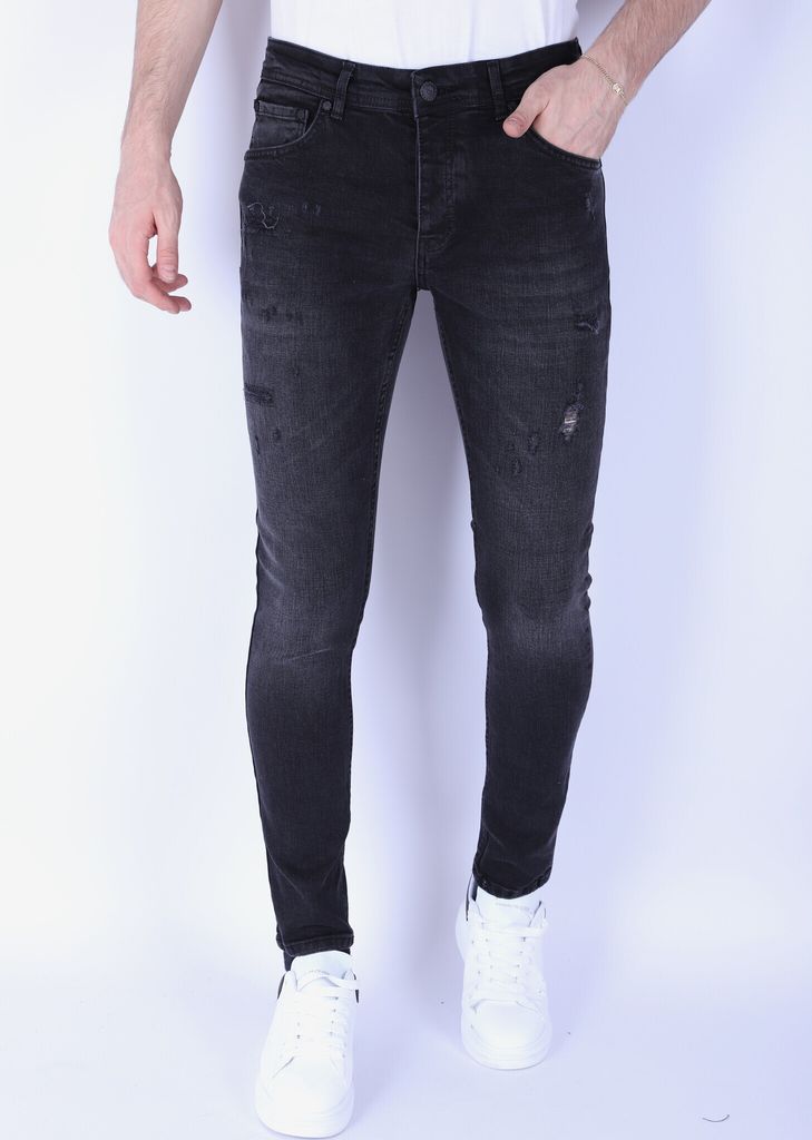 Stone Washing Slim Jeans Mit Stretch - 30
