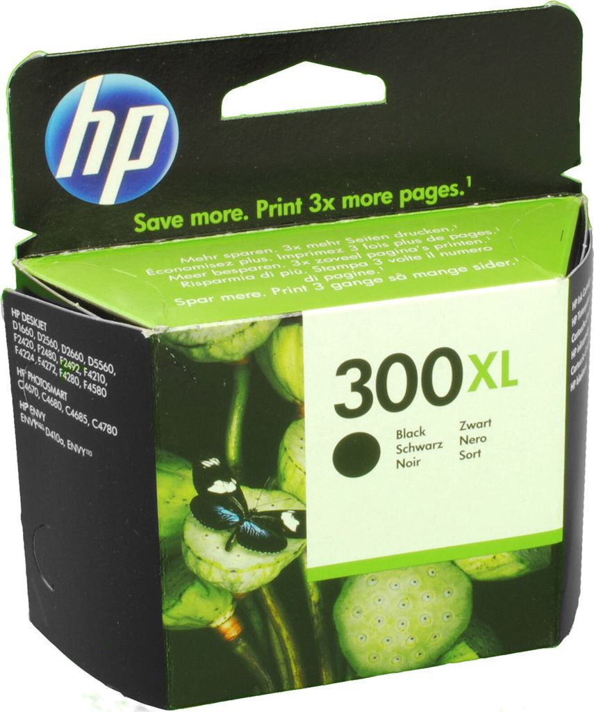 HP 300XL Schwarz Original Druckerpatrone mit hoher Produktbild 