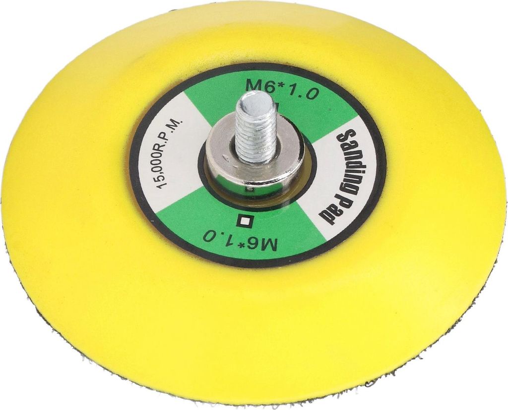 Haken und Schleife Backing Plates Air Sander Polierer PolyurethanBacking Pad für Schleifen Polieren Buffing3in M6x1 Thread 15000RPM