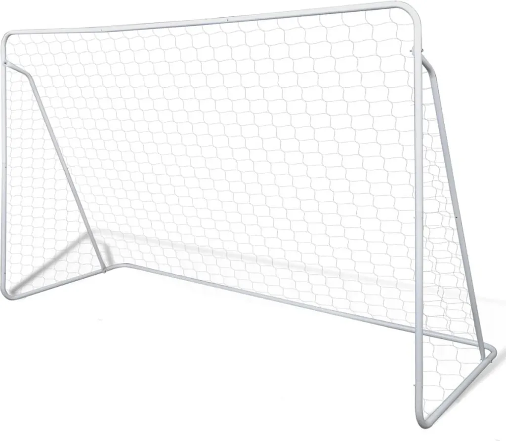 Buts de foot stables en acier fini les filets fragiles 240x90x150 cm 2pcs