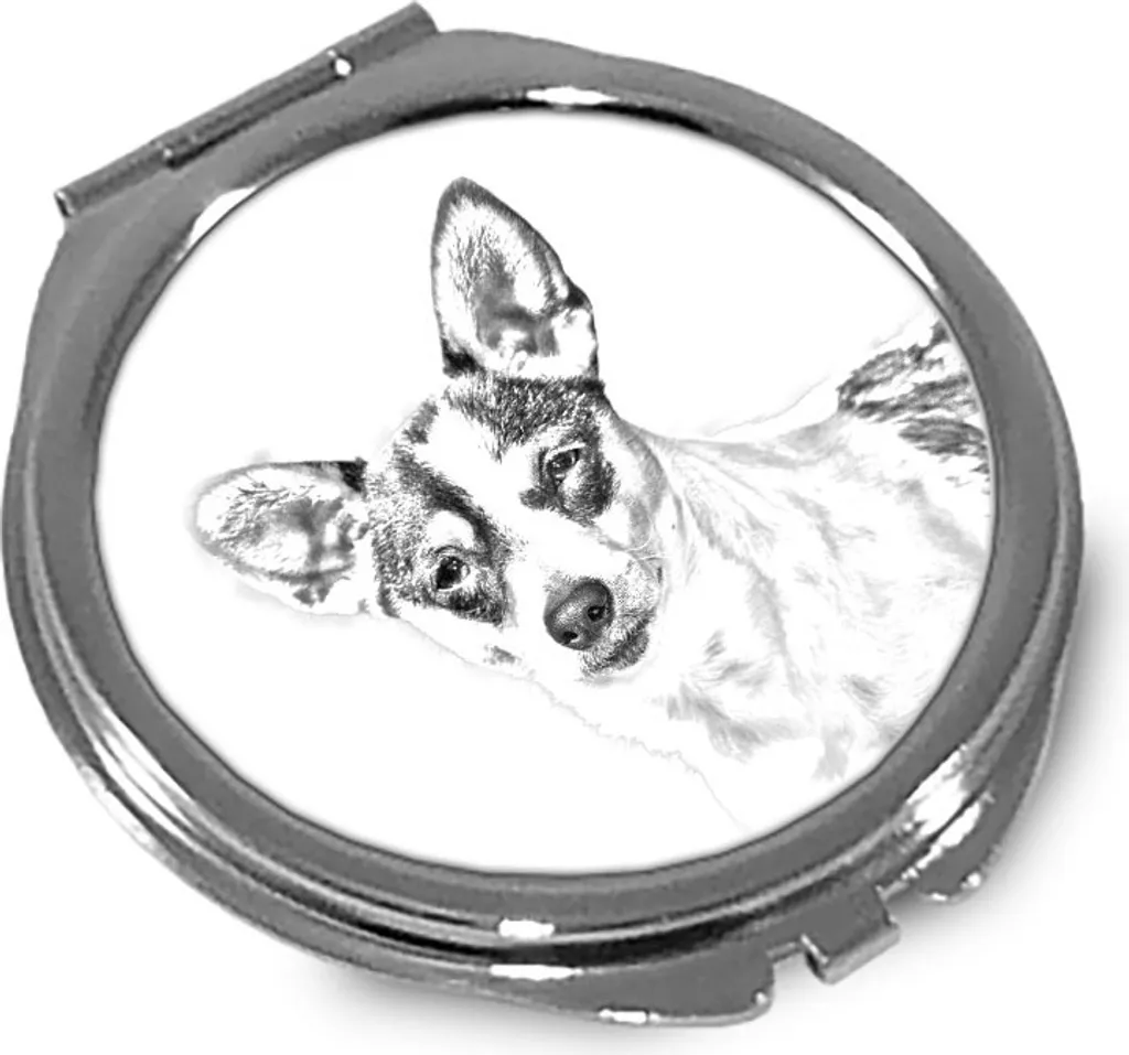 Specchio Tascabile Elegante Rat Terrier - Personalizzato Art Dog