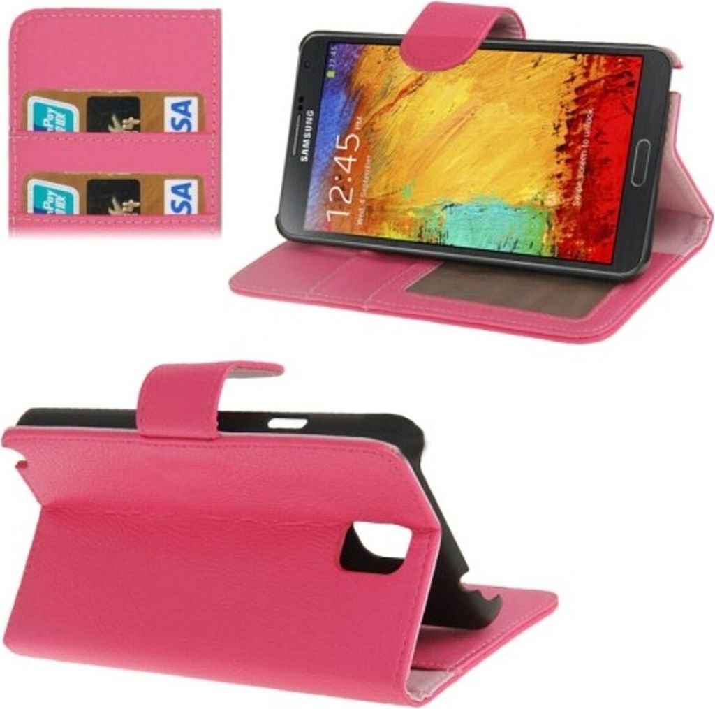 Schutzhülle (Flip Quer) für Handy Samsung Galaxy Note 3 N9000 pink