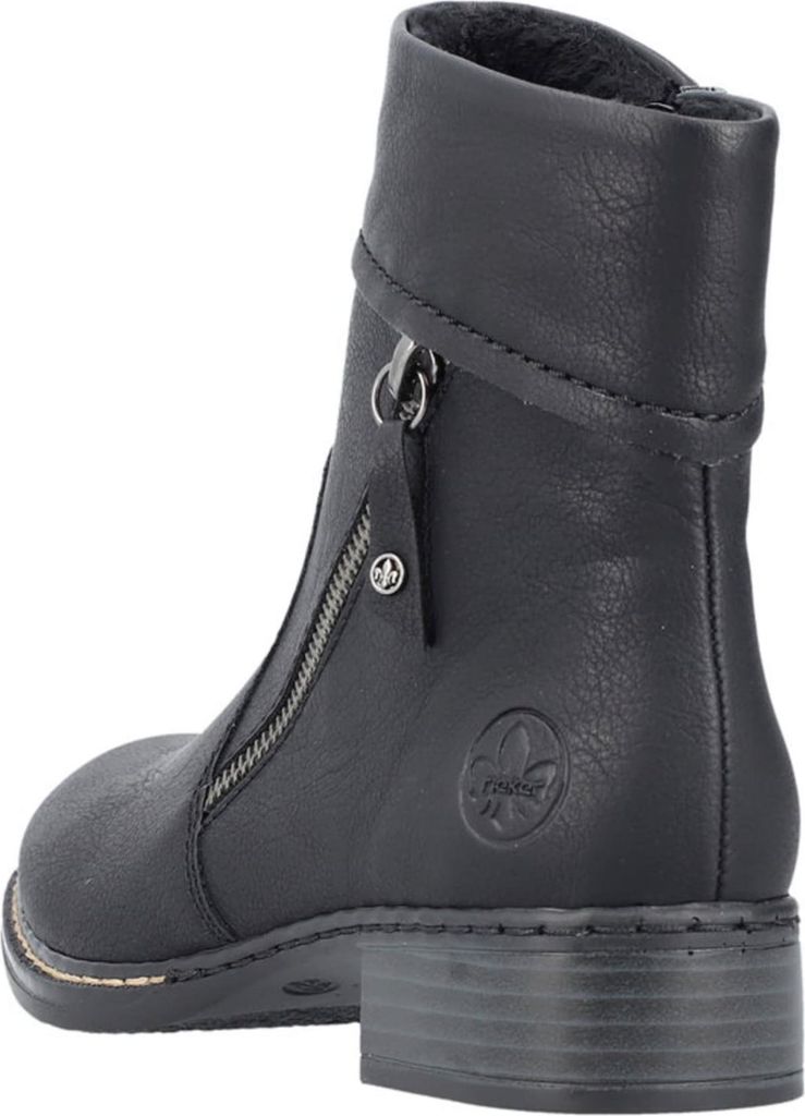 Rieker dámské elegantní kotníkové boty na zip s ozdobným Obrázek produktu 