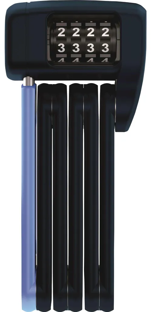 Antivol vélo léger sans clé Abus Bordo 6055C 60 Movistar bleu 62107