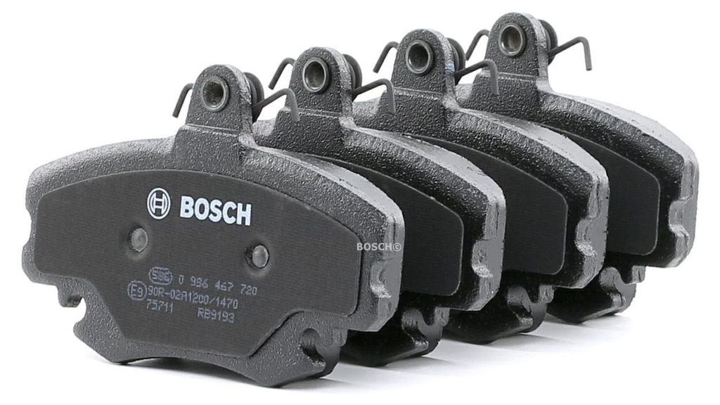 BOSCH Bremsbeläge Satz Vorne für RENAULT TWINGO II (CN0) 0 Produktbild 
