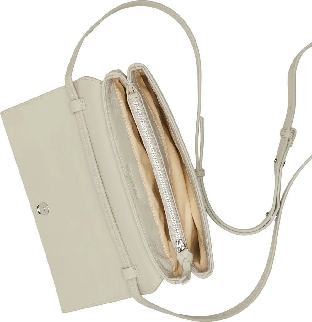 Marc O'Polo Jurry Crossbody Bag Stone Grey - Borsa a Tracolla in Pelle - 4