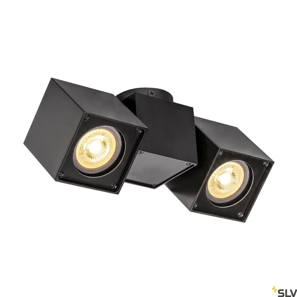 Éclairage de Plafond Modulable Altra Dice Spot 2 Noir pour Zones Sombres