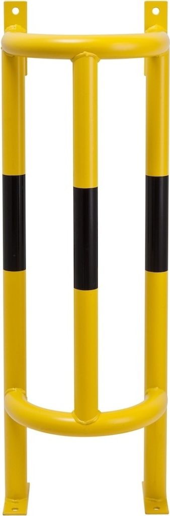 PROREGAL Großer Rohrschutz-Bügel 180° zur Boden-/Wandmontage | Innenmaß HxBxT 100x25x27,5cm | Feuerverzinkter & kunststoffbeschichteter Stahl |...