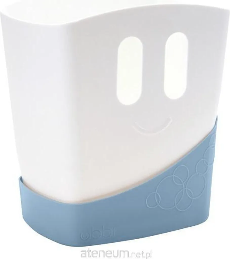 Ubbi Récipient Sec Jouet de Bain Bleu Nuageux pour Rangement Propre