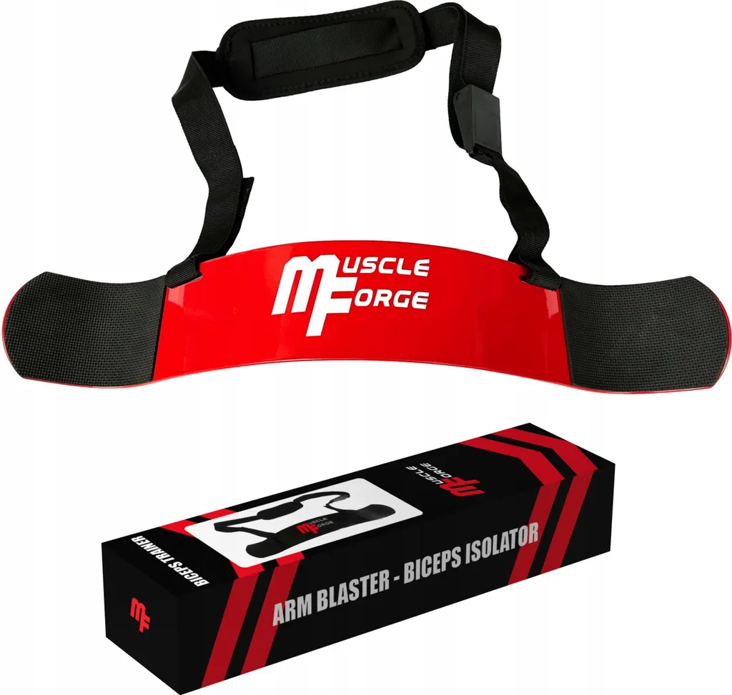 Armblaster rouge en acier pour corriger votre posture et muscler les bras