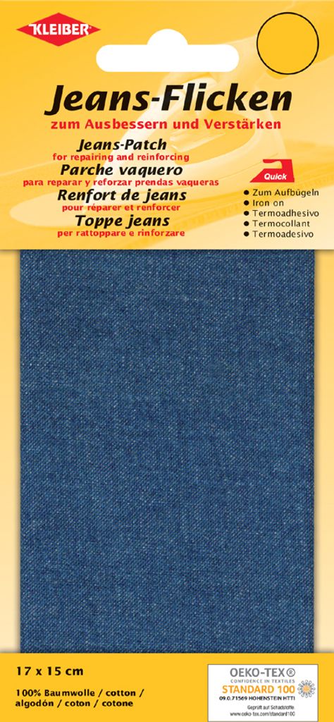Nažehlovací záplaty na džíny KLEIBER 170 x 150 mm střední Obrázek produktu 