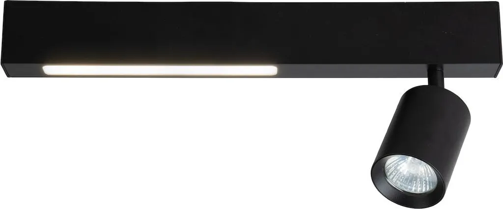 Spot LED MAGNET 5W + GU10 noir avec gestion de couleur variable Milagro