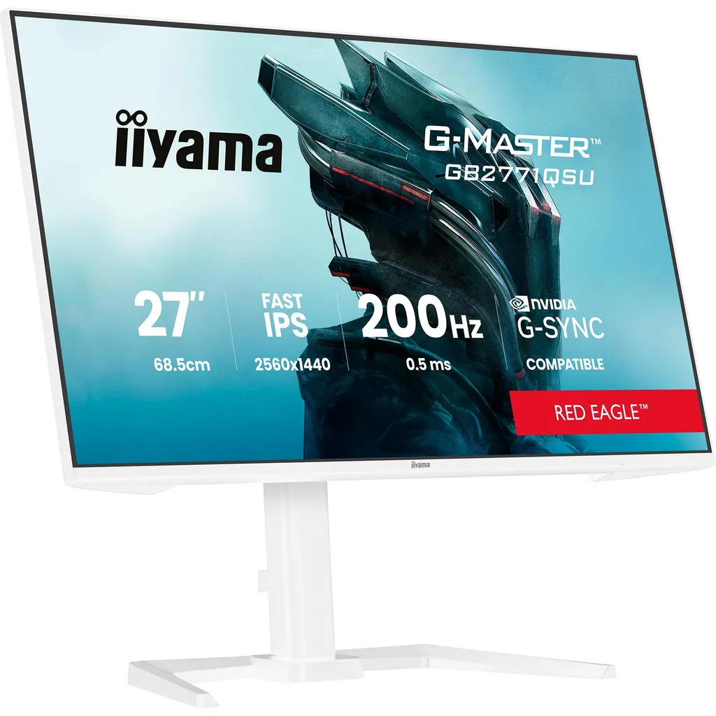 Écran PC iiyama GB2771QSU-W1 27 pouces 1440p Blanc pour le gaming