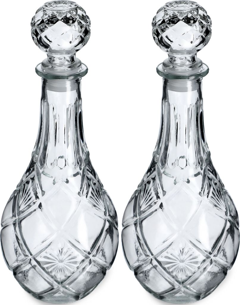 KADAX 2x decanter per whisky in vetro cristallo, 0,8 litri, Immagine del prodotto 