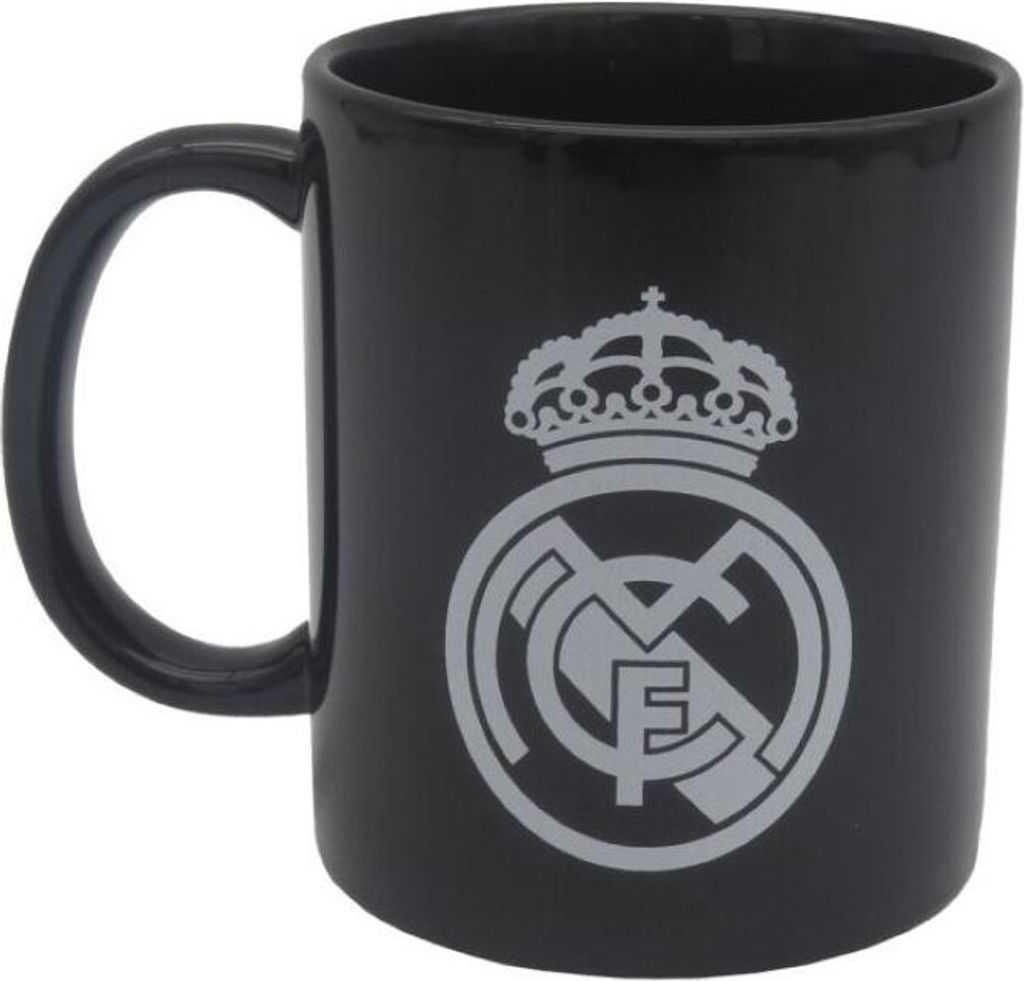 Keramický hrnek Real Madrid, černý, s erbem, v krabičce Obrázek produktu 