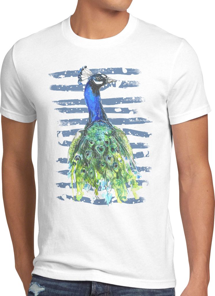 style3 Pfauenfeder Herren T-Shirt regenwald vogelfreund schmuck