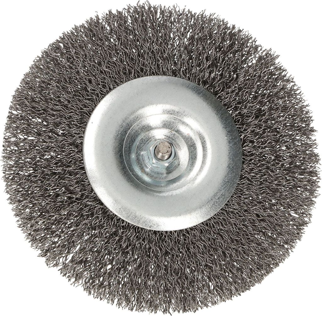 KOTARBAU® Schijfborstel 120 mm met ronde schacht gegolfd Productafbeelding 