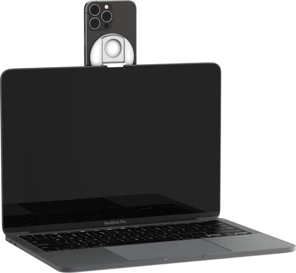 Support Belkin iPhone MagSafe Blanc avec Anneau Support pour MacBook - 13