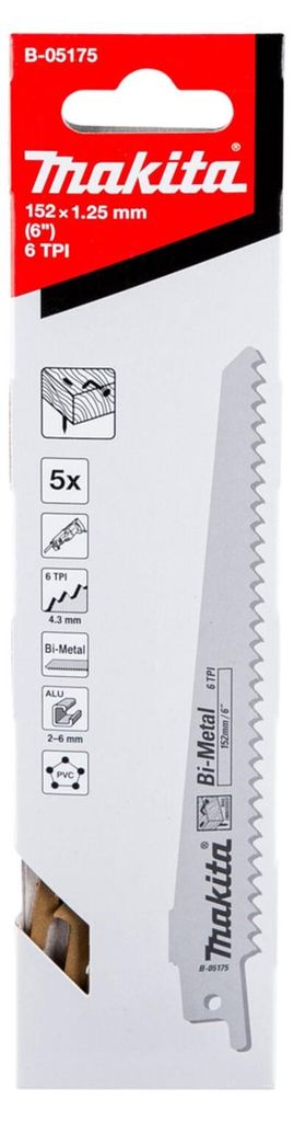 Makita lame de scie réversible pour métal 152 mm - 6 - Image du produit 