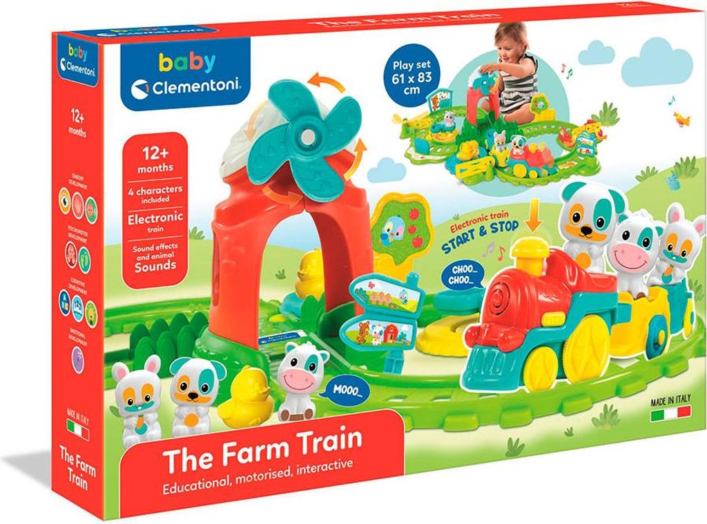 CLEMENTONI BABY Interaktives Spielset Zug auf dem Bauernhof Produktbild 