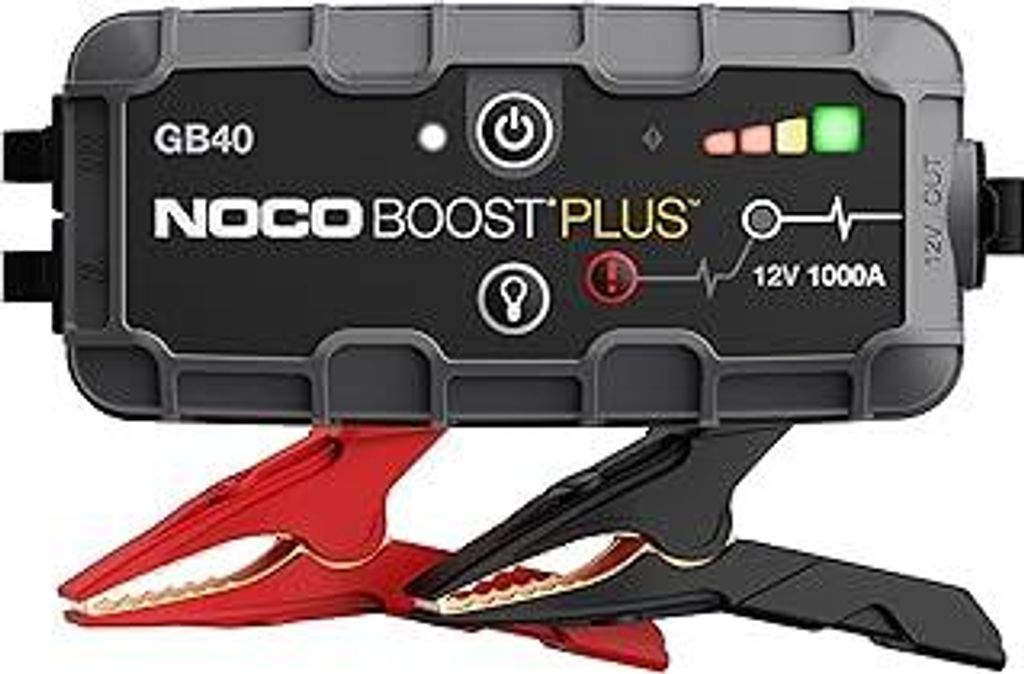 NOCO Boost GB40: 1000A UltraSafe Starthilfe Powerbank – 12V Lithium-Starthilfegerät & Starterkabel – Tragbarer Booster für Benziner bis 6,0L ...