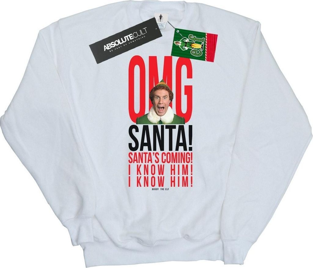 Elf - "OMG I Know Him" Sweatshirt für Herren BI22367 (XL) Produktbild 