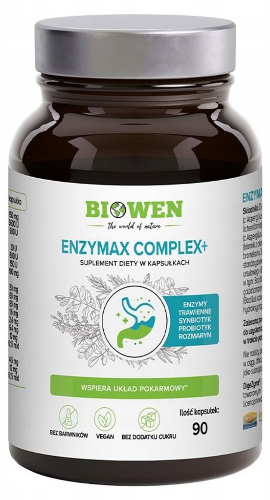 EnzyMax Complex+ Biowen enzymy trawienne 90 kapsułek na układ pokarmowy