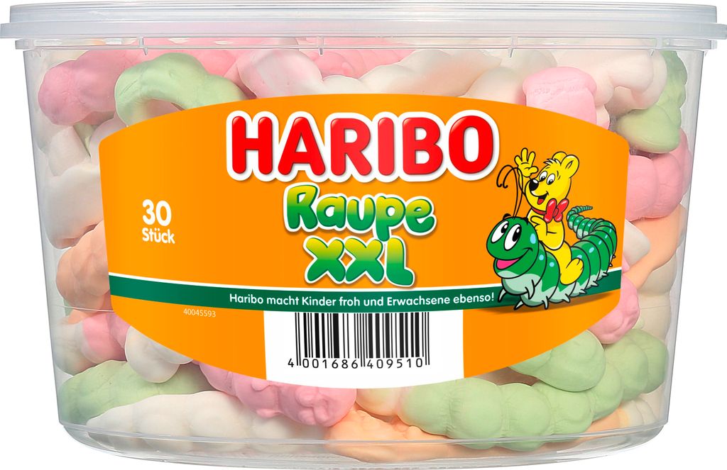 Haribo - Raupe XXL 30 Stck. DOSE Produktbild 5