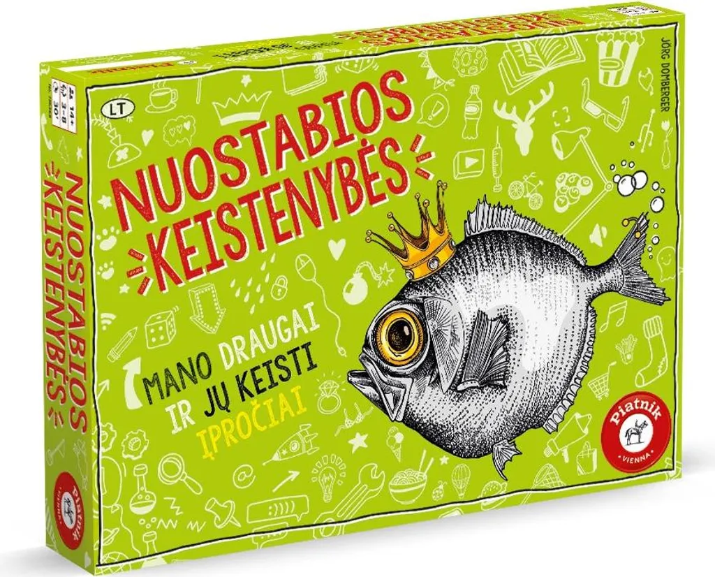 Piatnik Wonderfully Weird Jeu Illustré Original en Langue Lituanienne Pro