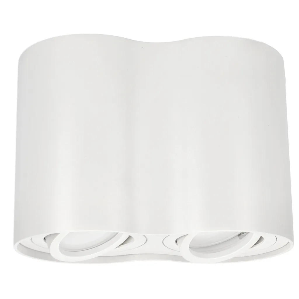 Faretto SKAND 2 WHITE EDO: Plafoniera Doppia per Interni Chic