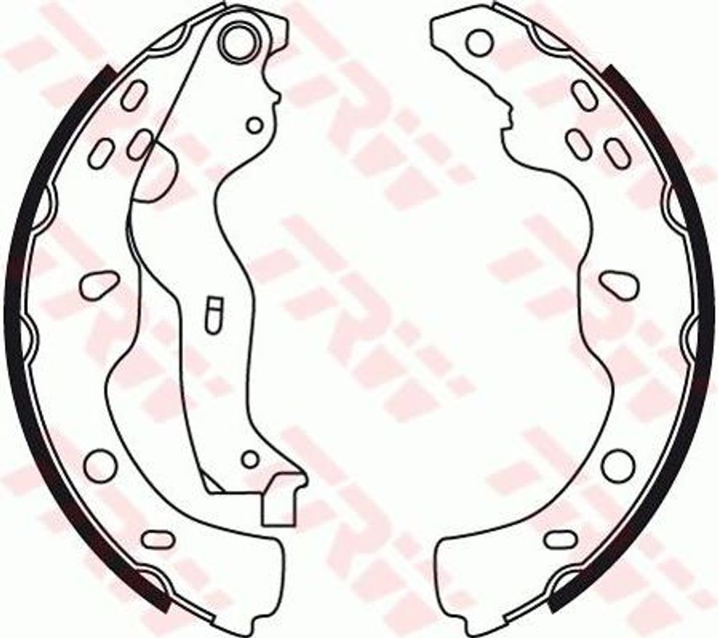 TRW GS8743 Bremsbackensatz OE 71747587 kompatibel mit Sedici