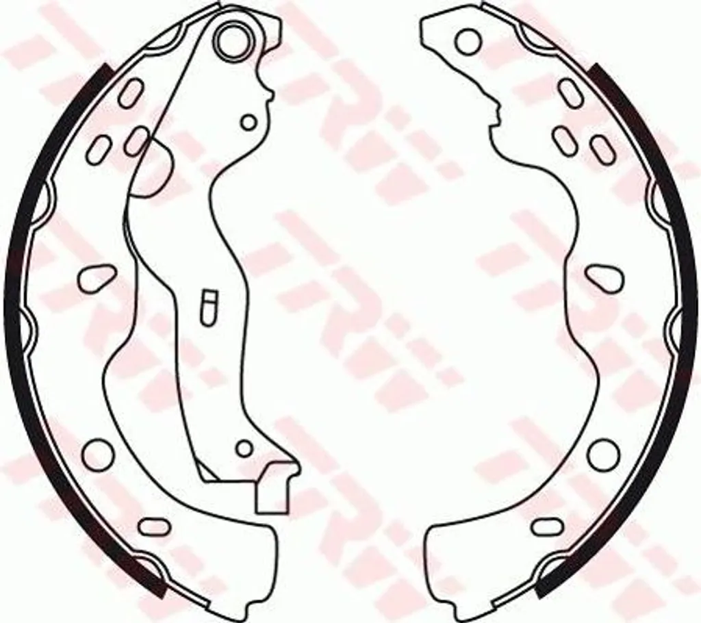 TRW GS8743 Jeu de mâchoires de frein OE 71747587 pour Fiat Sedici