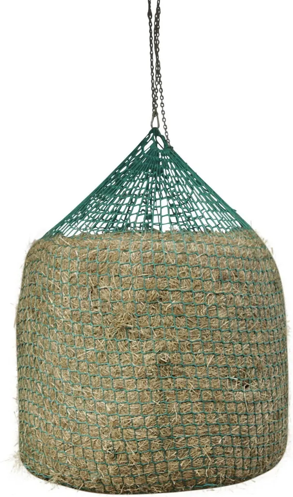 KERBL Filet à foin pour balles rondes à suspendre Vert 150 x 180 cm
