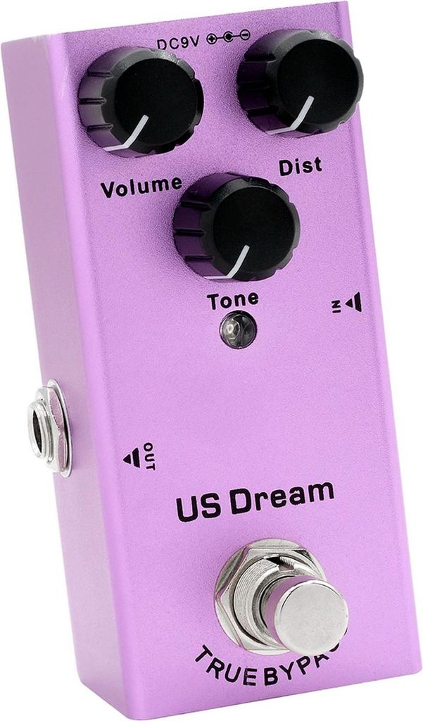 Generic Gitarrenpedal, Reverb Pedal Gitarre Pedal E -Gitarren -Effekt Gitarren Effektor (PURPLE)
