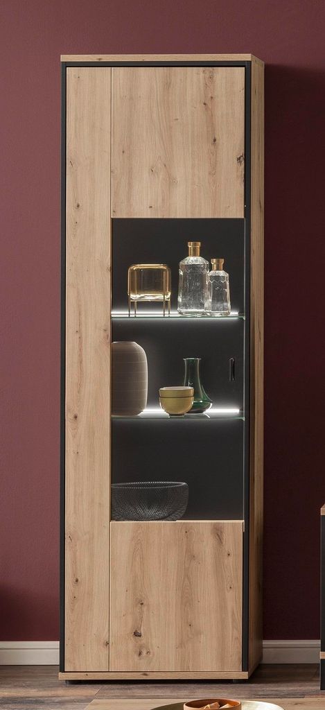 Vitrine Buenos Aires | Balkeneiche | ohne Beleuchtung Produktbild 