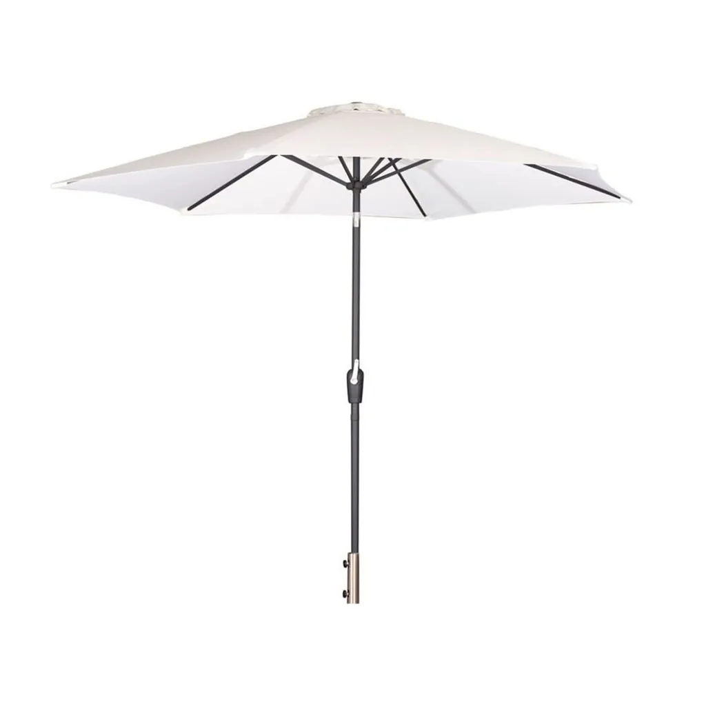 Parasol Venture Design Leeds Blanc - Parasol de Jardin Déporté de Luxe