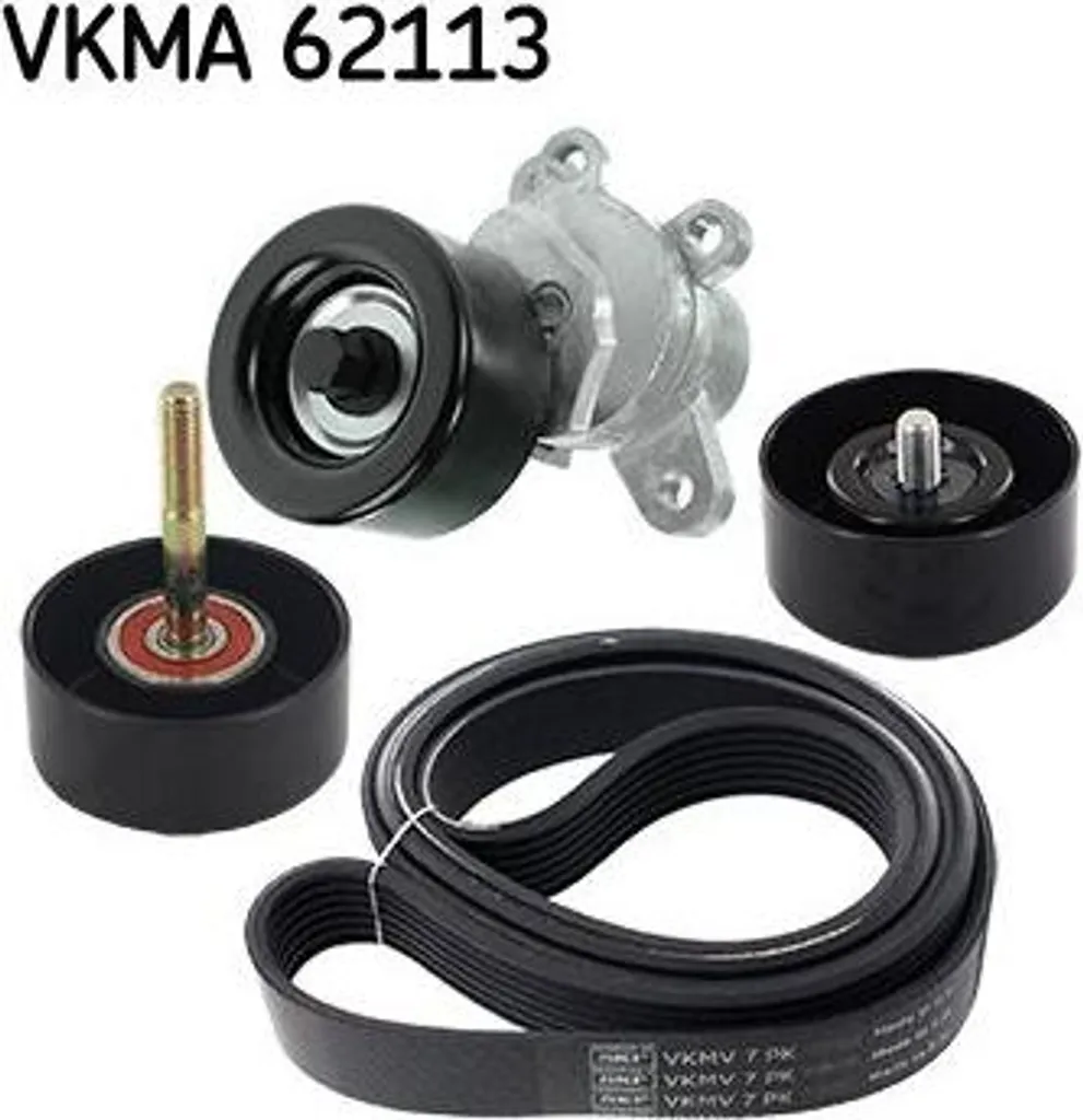 Kit SKF VKMA 62113 : courroie crantée performante OE 11720JA10B Murano