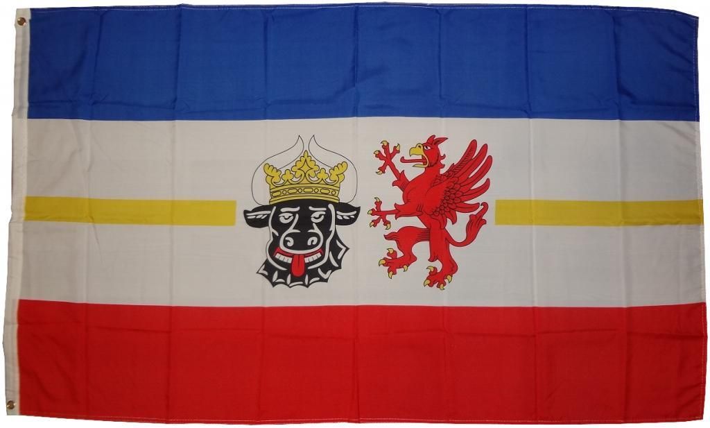 Drapeau Mecklenburg-Vorpommern 90 x 150 cm Drapeau avec 2 Image du produit 