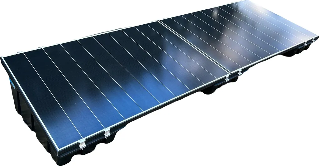 Installation solaire sur toit plat simplifiée avec le bac NELI noir