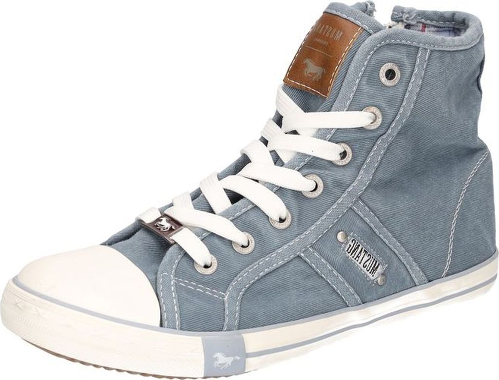 Mustang Damen Sneaker Booty High Top Schnürung Stiefelette Produktbild 